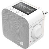 Hama Digitale Radio - PlugIn Radio - DAB+/DAB/FM/Bluetooth - Wekkerradio - Wit