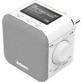 Hama Digitale Radio - PlugIn Radio - DAB+/DAB/FM/Bluetooth - Wekkerradio - Wit