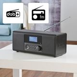 Hama Digitale Radio DIR3020BT - DAB+ - FM/DAB/Internetradio - Bluetooth/App - Wekkerradio - Zwart