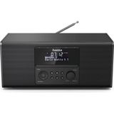 Hama Digitale radio ""DR1550CBT"" (cd-speler, digitale radio, Bluetooth/USB/FM/DAB, wekker/herhaling/timer, 4 toetsen voor het opslaan van zenders, stereo, display met achtergrondverlichting) zwart