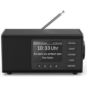 Hama DR1000DE Persoonlijke Digitale Zwart (DAB+), Radio, Zwart