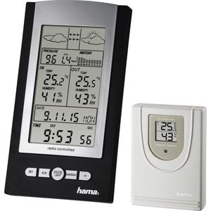 Hama EWS-800 Weerstation - Elektronisch - Baro, thermo en hygrometer - Zwart/Zilver