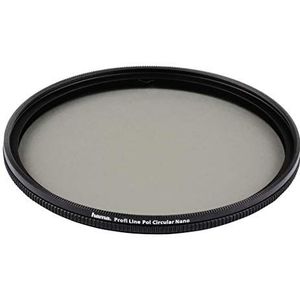 Hama Polarisatiefilter (circulaire polarisatie, bovenglas, schroefdraaddiameter 49 mm, framedikte 4,5 mm, frontdraad, NMC16 (Nano Multi-Coated 16 lagen)) zwart