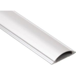 Hama kabelschaal (PVC, halfrond, 100 x 7 x 2,1 cm) wit