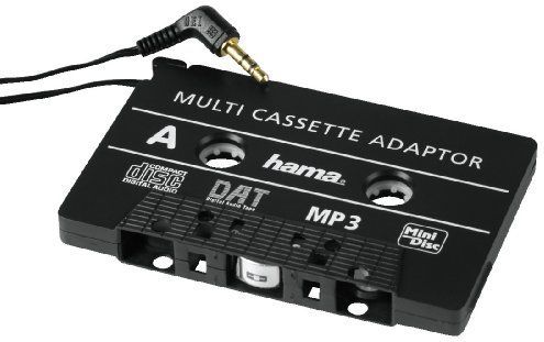 Hama Auto cassetteadapter, tape met 3,5 mm jack plug voor smartphones, MP3-speler/CD-/MD-speler, iPods, zwart