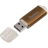 Hama 32GB Laeta USB flash drive USB Type-A 2.0 Bruin, Transparant