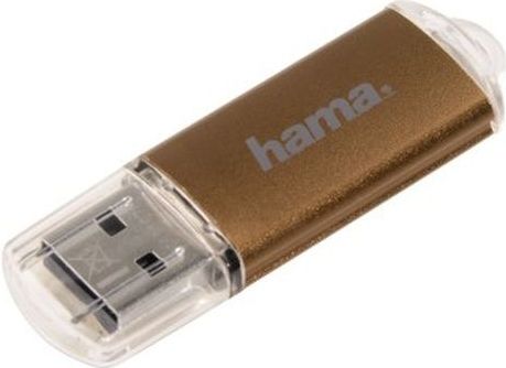 Hama 32GB Laeta USB flash drive USB Type-A 2.0 Bruin, Transparant