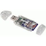 Hama - Sd/Microsd Card Reader - Transparant - USB 2.0 - 8-in-1