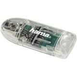 Hama - Sd/Microsd Card Reader - Transparant - USB 2.0 - 8-in-1