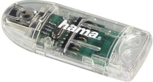 Hama - Sd/Microsd Card Reader - Transparant - USB 2.0 - 8-in-1
