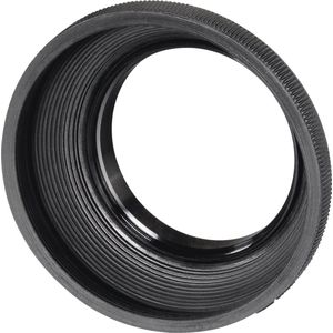 Hama Lenskap 58 mm (rubber, opvouwbaar, universele strooilichtkap voor standaard lenzen, mat binnenoppervlak, filter schroefdraad, spiegelreflex, systeemcamera, digitale camera), zwart