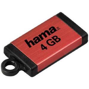 Hama HighSpeed FlashPen Floater Micro USB 2.0, USB-stick 4GB, rood, 100X