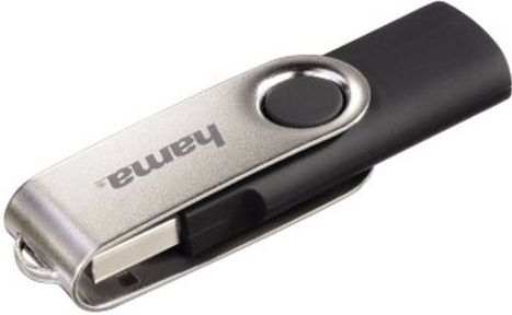 Hama 16GB USB 2.0 USB flash drive USB Type-A Zwart, Zilver