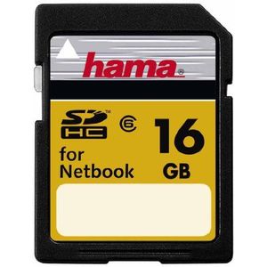 Hama High Speed Pro SD HC 16GB geheugenkaart klasse 6 voor Netbook