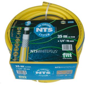 Talen Tools No Torison White Plus Fitt Getricoteerde Gele Slang 1/2" 50 meter