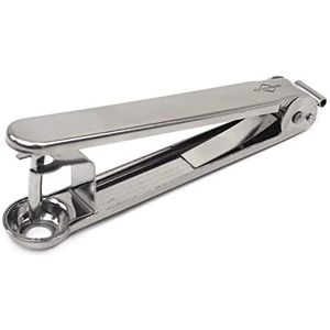 Küchenprofi Kersenontpitter | roestvrij staal | 14,5 cm lang | extra geslepen lemmet | ruimtebesparend op te bergen | versnippert de vrucht niet | huishoudhulp | keukentool