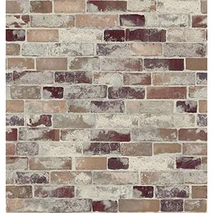 d-c-fix Wandbekleding Ceramics - wandbehang tegelbehang tegelspiegel behang design renovatie upcycling muur keuken badkamer slaapkamer woonkamer wasruimte - stenen muur Tisa 67,5 cm x 4 m