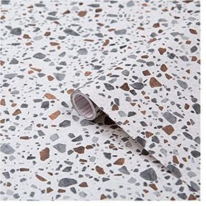 d-c-fix Terrazzo Plakfolie meubelfolie steenlook 67,5 cm x 2 m - zelfklevende decoratiefolie voor keukenmeubels, kast, tafel, vensterbank, keukengevels, badkamer, motief