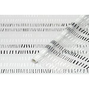 D-C-Fix Statische raamfolie, melkglas, uv-bescherming, decoratief, ondoorzichtig, voor keuken, badkamer, kantoor, scheidingswand, stitches, 67,5 cm x 1,5 m