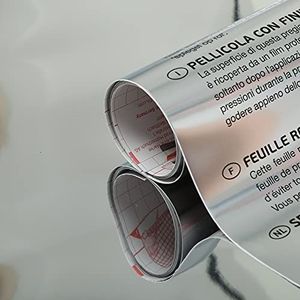d-c-fix plakfolie Zilver metalen 90 cm x 1,2 m - meubelfolie zelfklevende wrap folie keuken plakplastic vinyl contact paper