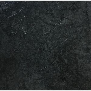 Zelfklevende vloer tegels kunststof zwart marmer look glans