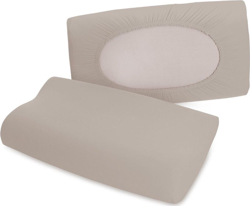 Schlafgut Kissenbezug »Pure flexibler Kissenbezug für Nackenstützkissen«, (1 St.), Bio-Baumwolle mit Elasthan, mit Gummizug, bügelfrei