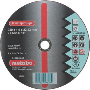 Metabo - Accessoires - Doorslijpschijf - Ø 115mm - Inox - 25 Stuks