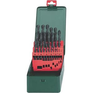 Metabo 627152000 HSS Metaal-spiraalboorset 25-delig Rollenwals DIN 338 Cilinderschacht 1 Set(s)