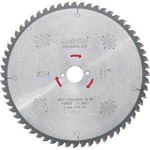 Metabo 628046000 Cirkelzaagblad HW/CT - 250 X 30mm - 42 WZ