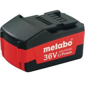 Metabo Accupack 36 V, 1,5 Ah, Li-Power Compact,""AIR COOLED"" (625453000) Spanning van de accupack: 36 V, accucapaciteit: 1,5 Ah, gewicht: 690 g