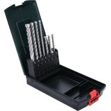 Metabo - SDS-plus Pro 4 Premium-boorset - 7-delig - Geschikt voor boorhamers met SDS-plus-opname