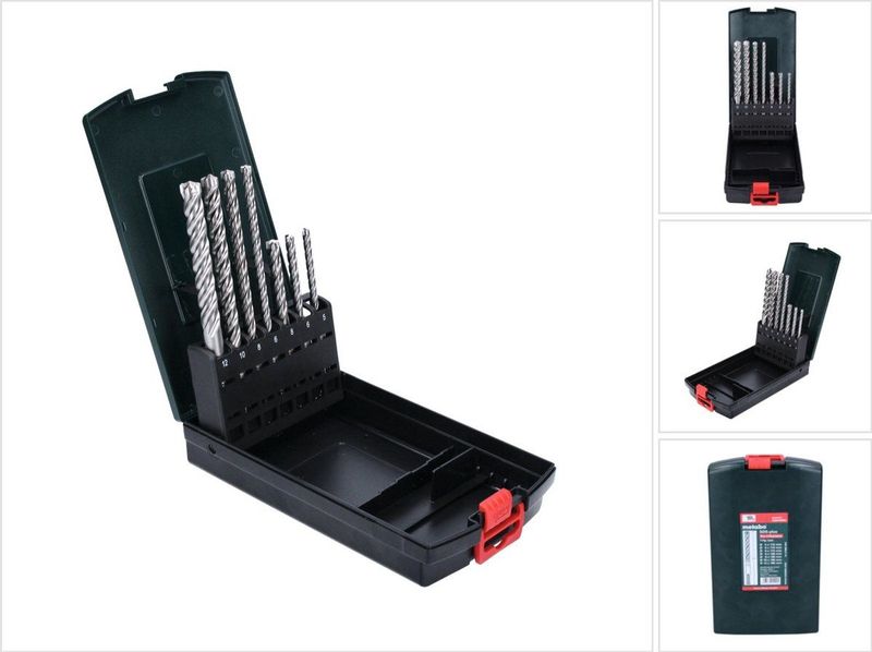 Metabo - SDS-plus Pro 4 Premium-boorset - 7-delig - Geschikt voor boorhamers met SDS-plus-opname