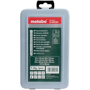 Metabo 626244000 Beton-spiraalboren set 7-delig 5 mm, 6 mm, 6 mm, 8 mm, 8 mm, 10 mm, 12 mm 7 stuk(s)