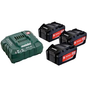 Metabo - 18V Li-Ion Accu Starterset - 3x 4.0Ah - Inclusief Lader