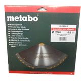 Metabo 628061000 Precision Cut Cirkelzaagblad - 254 X 30 X 48T - Hout