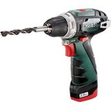 Metabo Accu-boormachine PowerMaxx BS (600079500) 12V 1x Li-Ion; oplader LC 40; gereedschapstas, type accupack: Li-Ion, accuspanning: 12 V, accucapaciteit: 1 x 2 Ah