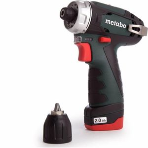 Metabo PowerMaxx BS 600080500 Accu-schroefboormachine 10.8 V 2.0 Ah Li-ion Incl. 2 accus, Incl. lader, Incl. koffer