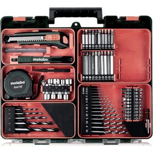 Metabo BS 18 - Accuboormachine- 18V - Incl. 2 Li-ion (2,0 Ah) Accu-pack - Lader en Toebehorenset