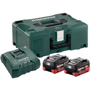 Metabo 685077000 18V LiHD accu starterset (2x 5.5Ah) + lader in Metaloc