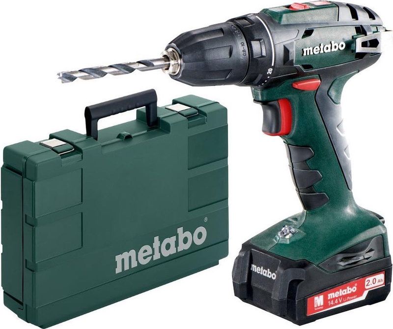 Metabo Accu Boorschroefmachine 14.4 Volt - Compact Model - Inclusief Accu's