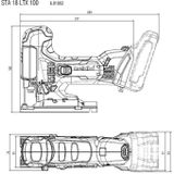 STA 18 LTX 100 (601002840) Sierra de calar de batería