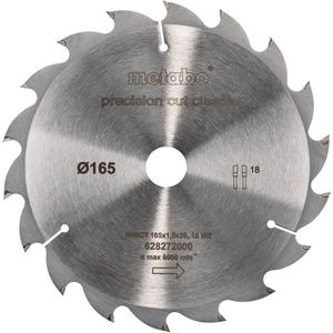 Cirkelzaagblad HW/CT 165x20, 18 WZ 20°, classic