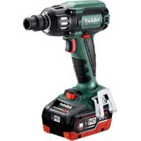 Metabo SSW 18 LTX 400 BL 18V LiHD Accu slagmoersleutel set 2 x 5.5Ah accu in koffer - 400Nm - 1/2" - koolborstelloos | 602205660 - 602205660