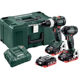 Metabo 18V COMBO SET 2.1.11 - BS 18 LT BL + SSD 18 LTX 200 BL + 3x LiHD 4.0Ah accu's - 685123960