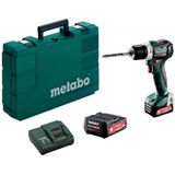 Metabo PowerMaxx BS 12 BL 12V Li-Ion accu boor-/schroefmachine set (2x 2,0Ah accu) in koffer - koolborstelloos