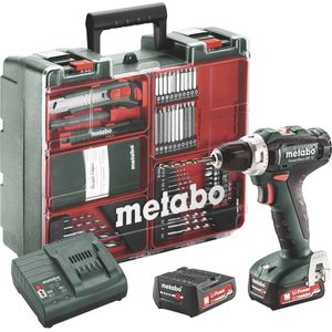 Metabo POWERMAXX BS 12 SET Accu-boorschroefmachine Mobiele werkplaats 12V 2x2Ah Li-Ion - 601036870