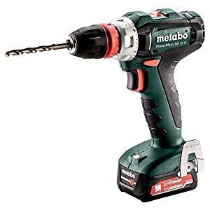 Metabo Accuboormachine PowerMaxx BS 12 Q (601037500) 12V 2x Li-Ion; oplader SC 30; metaBOX 118, type accupack: Li-Ion, accuspanning: 12 V, accucapaciteit: 2 x 2 Ah