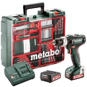 Metabo SB 12 Set | Accu-Klopboormachine | Mobiele werkplaats | 12V | 2x2Ah Li-Power | Lader SC 30 | In koffer - 601076870
