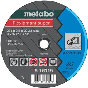 Metabo Accessoires Doorslijpschijf Ø 230x2,5x22,2 staal Flexiamant super - 25 stuks - 616115000