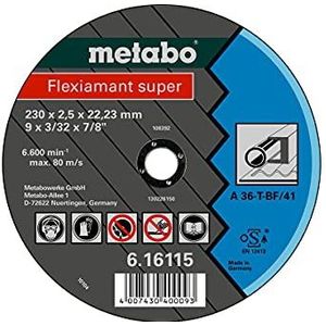Metabo Accessoires Doorslijpschijf Ø 230x2,5x22,2 staal Flexiamant super - 25 stuks - 616115000